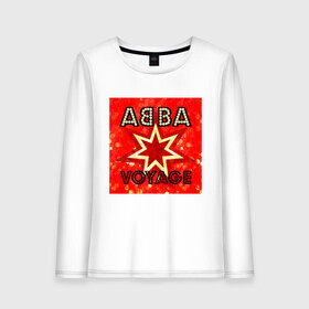 Женский лонгслив хлопок с принтом ABBA новый альбом Voyage в Кировске, 100% хлопок |  | abba | voyage | абба | альбом | возвращение | группа | музыка | поп | премьера