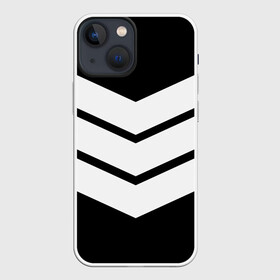 Чехол для iPhone 13 mini с принтом Три полоски в Кировске,  |  | геометрия | линии | минимализм | полосы | три полоски | черно белое
