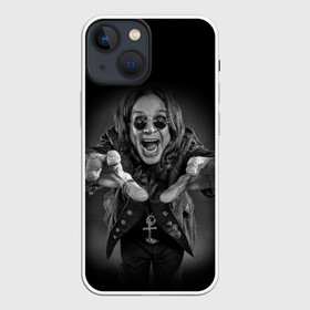 Чехол для iPhone 13 mini с принтом OZZY OSBOURNE в Кировске,  |  | black | black sabbath | dark | fear | hand | metal | music | osbourne | punk | rock | дедушка | металл | музыка | озборн | оззи | панк | рок | ужас | черный