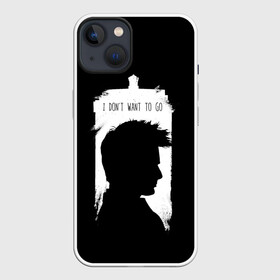 Чехол для iPhone 13 с принтом Я не хочу идти в Кировске,  |  | Тематика изображения на принте: doctor who | serial | доктор кто | путешествия во времени | сериал | сериалы | фантастика