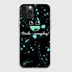 Чехол для iPhone 12 Pro Max с принтом Smile Evereday - Улыбайся ! в Кировске, Силикон |  | кислота | подарок | пятна | смайл | улыбка