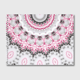 Альбом для рисования с принтом Абстрактный современный фон в Кировске, 100% бумага
 | матовая бумага, плотность 200 мг. | абстрактный | женский | калейдоскоп | мозаика | мозаичный узор | молодежный | серый и розовый | современный | этно