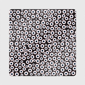 Магнит виниловый Квадрат с принтом Зоркий глаз в Кировске, полимерный материал с магнитным слоем | размер 9*9 см, закругленные углы | 1000 глаз | eyes | взгляд | глаза | глазное яблоко | зрачок глаза | красные глаза | мнгоглазые