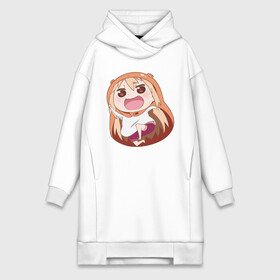 Платье-худи хлопок с принтом Umaru в Кировске,  |  | anime | himouto umaru chan | umaru | umaru chan | аниме | аниме сереал | двуличная сестрёнка умару | мульт  фильм | мультсериал | умару | умару дома | умару чан