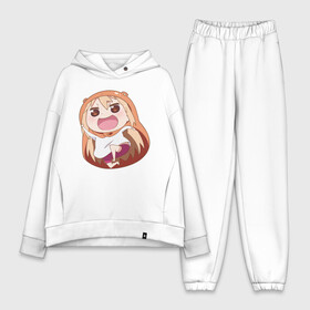 Женский костюм хлопок Oversize с принтом Umaru в Кировске,  |  | Тематика изображения на принте: anime | himouto umaru chan | umaru | umaru chan | аниме | аниме сереал | двуличная сестрёнка умару | мульт  фильм | мультсериал | умару | умару дома | умару чан