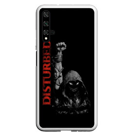 Чехол для Honor 20 с принтом DISTURBED в Кировске, Силикон | Область печати: задняя сторона чехла, без боковых панелей | Тематика изображения на принте: dark | disturbed | dreiman | grunge | hardcore | metal | monster | music | punk | rock | usa | гранж | дистербд | дрейман | метал | музыка | панк | рок