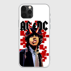 Чехол для iPhone 12 Pro с принтом AC/DC Ангус Янг в Кировске, силикон | область печати: задняя сторона чехла, без боковых панелей | ac dc | acdc | acdc ас дс | angus | back in black | highway to hell | mckinnon | you | австралийская | ангус янг | ас дс | асдс | блюз | в форме | гитара | группа | крис слэйд | метал | молния | музыка | певец | рок | рок н ролл | стиви янг