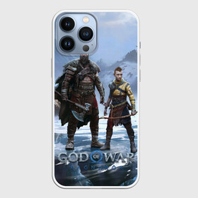 Чехол для iPhone 13 Pro Max с принтом Кратос и Атрей Рагнарек в Кировске,  |  | armor | atreus | axe | bow | games | god of war | ice | kratos | loki | mountains | nextgen | playstation 5 | ps5 | ragnarok | winter | wolves | атрей | бог войны | броня | волки | горы | зима | игры | кратос | лед | локи | лук | некстген | плейстейшен 5 