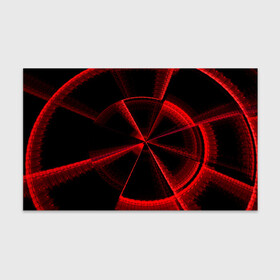 Бумага для упаковки 3D с принтом Атомный неон в Кировске, пластик и полированная сталь | круглая форма, металлическое крепление в виде кольца | Тематика изображения на принте: красный | круг | неон | цвет | черный