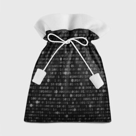 Подарочный 3D мешок с принтом Бинарный код в Кировске, 100% полиэстер | Размер: 29*39 см | Тематика изображения на принте: matrix | бинарный код | единица | единицы | матрица | нули | нули и единицы | нуль