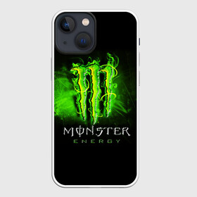 Чехол для iPhone 13 mini с принтом MONSTER ENERGY NEON | НЕОН в Кировске,  |  | monster | monster energy | монстер | монстер енерджи | монстер енэрджи | монстер энерджи | неон | энергетик | энергетический напиток