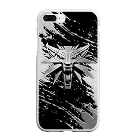 Чехол для iPhone 7Plus/8 Plus матовый с принтом THE WITCHER LOGO STEEL  в Кировске, Силикон | Область печати: задняя сторона чехла, без боковых панелей | the witcher | ведьмак | железо | зе витчер | игра | компьютерная игра | лого | логотип | сталь