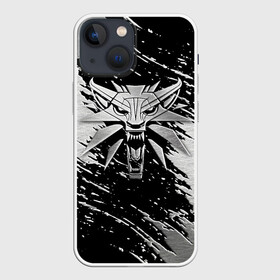 Чехол для iPhone 13 mini с принтом THE WITCHER LOGO STEEL в Кировске,  |  | the witcher | ведьмак | железо | зе витчер | игра | компьютерная игра | лого | логотип | сталь