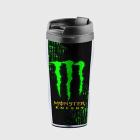 Термокружка-непроливайка с принтом MONSTER ENERGY NEON | МОНСТЕР в Кировске, внутренняя часть — пищевой пластик, наружная часть — прозрачный пластик, между ними — полиграфическая вставка с рисунком | объем — 350 мл, герметичная крышка | Тематика изображения на принте: monster | monster energy | монстер | монстер енерджи | монстер енэрджи | монстер энерджи | неон | энергетик | энергетический напиток