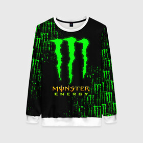 Женский свитшот 3D с принтом MONSTER ENERGY NEON | МОНСТЕР в Кировске, 100% полиэстер с мягким внутренним слоем | круглый вырез горловины, мягкая резинка на манжетах и поясе, свободная посадка по фигуре | Тематика изображения на принте: monster | monster energy | монстер | монстер енерджи | монстер енэрджи | монстер энерджи | неон | энергетик | энергетический напиток