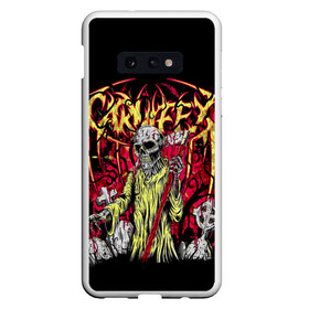 Чехол для Samsung S10E с принтом Carnifex в Кировске, Силикон | Область печати: задняя сторона чехла, без боковых панелей | carnifex | die without hope | graveside confessions | world war x | группы | дэткор | карнифекс | музыка | рок