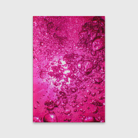 Обложка для паспорта матовая кожа с принтом Розовые Пузырьки в Кировске, натуральная матовая кожа | размер 19,3 х 13,7 см; прозрачные пластиковые крепления | Тематика изображения на принте: абстрактный розовый | неоновый розовый | розовая вода | розовый мир