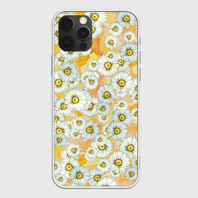Чехол для iPhone 12 Pro Max с принтом Раз - ромашка, два - ромашка... в Кировске, Силикон |  | акварель | акварельный | летний | разводы | ромашка | ромашки | солнечный | теплый | цветочки | цветочный | цветы