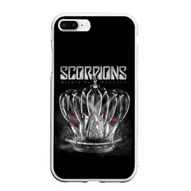 Чехол для iPhone 7Plus/8 Plus матовый с принтом SCORPIONS в Кировске, Силикон | Область печати: задняя сторона чехла, без боковых панелей | chainge | forever | germany | grunge | king | metal | music | punk | return | rock | scorpions | wind | ветер | германия | гранж | корона | метал | панк | перемен | рок | скорпионс | хард рок