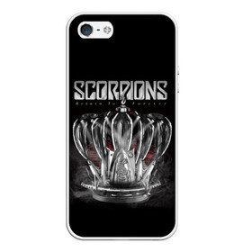 Чехол для iPhone 5/5S матовый с принтом SCORPIONS в Кировске, Силикон | Область печати: задняя сторона чехла, без боковых панелей | chainge | forever | germany | grunge | king | metal | music | punk | return | rock | scorpions | wind | ветер | германия | гранж | корона | метал | панк | перемен | рок | скорпионс | хард рок