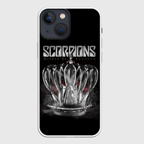 Чехол для iPhone 13 mini с принтом SCORPIONS в Кировске,  |  | chainge | forever | germany | grunge | king | metal | music | punk | return | rock | scorpions | wind | ветер | германия | гранж | корона | метал | панк | перемен | рок | скорпионс | хард рок