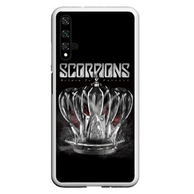 Чехол для Honor 20 с принтом SCORPIONS в Кировске, Силикон | Область печати: задняя сторона чехла, без боковых панелей | chainge | forever | germany | grunge | king | metal | music | punk | return | rock | scorpions | wind | ветер | германия | гранж | корона | метал | панк | перемен | рок | скорпионс | хард рок