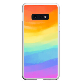 Чехол для Samsung S10E с принтом РАДУЖНЫЕ ВОЛНЫ | RAINBOW WAVES (Z) в Кировске, Силикон | Область печати: задняя сторона чехла, без боковых панелей | color | paint | rainbow | rainbow waves | waves | волны | краска | радуга | радужная | радужные волны | цветная | яркая