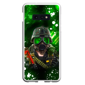 Чехол для Samsung S10E с принтом Opposing Force | Адриан Шепард (+спина) (Z) в Кировске, Силикон | Область печати: задняя сторона чехла, без боковых панелей | aperture laboratories | black mesa | half life | opposing force | valve | адриан шепард | блэк меса | вэлв | халф лайф