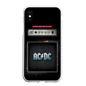 Чехол для iPhone XS Max матовый с принтом Backtracks - AC/DC в Кировске, Силикон | Область печати: задняя сторона чехла, без боковых панелей | ac dc | acdc | acdc ас дс | angus | back in black | highway to hell | mckinnon | you | австралийская | ангус янг | ас дс | асдс | блюз | в форме | гитара | группа | крис слэйд | метал | молния | музыка | певец | рок | рок н ролл | стиви янг