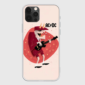 Чехол для iPhone 12 Pro с принтом Ангус Янг AC/DC в Кировске, силикон | область печати: задняя сторона чехла, без боковых панелей | ac dc | acdc | acdc ас дс | angus | back in black | highway to hell | mckinnon | you | австралийская | ангус янг | ас дс | асдс | блюз | в форме | гитара | группа | крис слэйд | метал | молния | музыка | певец | рок | рок н ролл | стиви янг