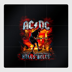 Магнитный плакат 3Х3 с принтом AC/DC HELLS BELLS в Кировске, Полимерный материал с магнитным слоем | 9 деталей размером 9*9 см | ac dc | acdc | acdc ас дс | angus | back in black | highway to hell | mckinnon | you | австралийская | ангус янг | ас дс | асдс | блюз | в форме | гитара | группа | крис слэйд | метал | молния | музыка | певец | рок | рок н ролл | стиви янг