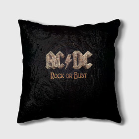 Подушка 3D с принтом AC/DC Rock or Bust в Кировске, наволочка – 100% полиэстер, наполнитель – холлофайбер (легкий наполнитель, не вызывает аллергию). | состоит из подушки и наволочки. Наволочка на молнии, легко снимается для стирки | ac dc | acdc | acdc ас дс | angus young | back in black | highway to hell | mckinno | австралийская | ангус янг | ас дс | асдс | блюз | в форме | гитара | группа | крис слэйд | метал | молния | музыка | певец | рок | рок н ролл | стиви янг