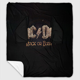 Плед с рукавами с принтом AC/DC Rock or Bust в Кировске, 100% полиэстер | Закругленные углы, все края обработаны. Ткань не мнется и не растягивается. Размер 170*145 | Тематика изображения на принте: ac dc | acdc | acdc ас дс | angus young | back in black | highway to hell | mckinno | австралийская | ангус янг | ас дс | асдс | блюз | в форме | гитара | группа | крис слэйд | метал | молния | музыка | певец | рок | рок н ролл | стиви янг