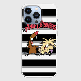 Чехол для iPhone 13 Pro с принтом Крутые Бобры в Кировске,  |  | cartoon | cartoon   series | cool beavers | daggett doofus beaver | deggetu | laugh | norbert | norbert foster beaver | деггету | дэггет дофус | крутые бобры | мульт   сериал | мультфильм | норберт фостер | норберту | полосы | смех | смеются