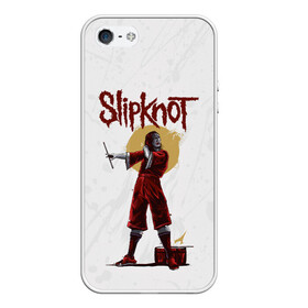 Чехол для iPhone 5/5S матовый с принтом SLIPKNOT | СЛИПКНОТ (Z) в Кировске, Силикон | Область печати: задняя сторона чехла, без боковых панелей | joey jordison | rock | slipknot | джордисон джои | петля | рок | скользящий узел | слипкнот | тяжелый рок | удавка