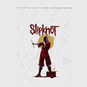 Скетчбук с принтом SLIPKNOT | СЛИПКНОТ (Z) в Кировске, 100% бумага
 | 48 листов, плотность листов — 100 г/м2, плотность картонной обложки — 250 г/м2. Листы скреплены сверху удобной пружинной спиралью | joey jordison | rock | slipknot | джордисон джои | петля | рок | скользящий узел | слипкнот | тяжелый рок | удавка