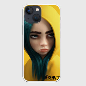 Чехол для iPhone 13 mini с принтом Billie Eilish: 3D в Кировске,  |  | 3d | billie eilish | бирюзовый | желтый | лицо | музыка