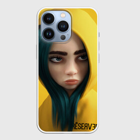 Чехол для iPhone 13 Pro с принтом Billie Eilish: 3D в Кировске,  |  | Тематика изображения на принте: 3d | billie eilish | бирюзовый | желтый | лицо | музыка