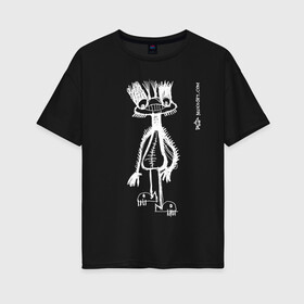 Женская футболка хлопок Oversize с принтом Frooogggile в Кировске, 100% хлопок | свободный крой, круглый ворот, спущенный рукав, длина до линии бедер
 | лягух | пришелец | рыбные ноги
