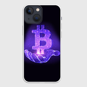 Чехол для iPhone 13 mini с принтом BITCOIN IN HAND | БИТКОИН в Кировске,  |  | bitcoin | btc | coin | биткоин | биткойн | валюта | деньги | криптовалюта | монета | платёжная система | технология