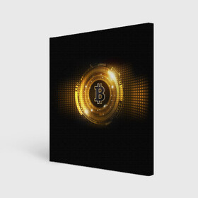 Холст квадратный с принтом BITCOIN  | КРИПТОВАЛЮТА в Кировске, 100% ПВХ |  | Тематика изображения на принте: bitcoin | btc | coin | биткоин | биткойн | валюта | деньги | криптовалюта | монета | платёжная система | технология
