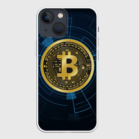 Чехол для iPhone 13 mini с принтом BITCOIN ВАЛЮТА в Кировске,  |  | bitcoin | btc | coin | биткоин | биткойн | валюта | деньги | криптовалюта | монета | платёжная система | технология