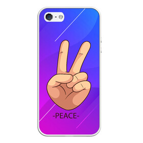 Чехол для iPhone 5/5S матовый с принтом ВСЕМ МИР | PEACE (Z) в Кировске, Силикон | Область печати: задняя сторона чехла, без боковых панелей | anarchy | hippies | peace | анархизм | анархия | два пальца | знак | знаки | любовь | мир | мир всем | хиппи