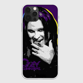 Чехол для iPhone 12 Pro с принтом Ozzy Osbourne, Оззи Осборн в Кировске, силикон | область печати: задняя сторона чехла, без боковых панелей | black sabbath | hard rock | heavy metal | john michael osbourne | ozzy osbourne | джон майкл осборн | оззи осборн | хард рок | хеви метал