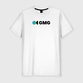 Мужская футболка хлопок Slim с принтом GeoManGroup в Кировске, 92% хлопок, 8% лайкра | приталенный силуэт, круглый вырез ворота, длина до линии бедра, короткий рукав | gmg | клуб исследователей | логотип | международное сообщество | экспедиция | эксперименты