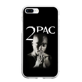 Чехол для iPhone 7Plus/8 Plus матовый с принтом TUPAC в Кировске, Силикон | Область печати: задняя сторона чехла, без боковых панелей | 2pac | black | gangsta | hip hop | legend | music | rap | shakur | tupac | usa | гангстер | музыка | рэп | сша | тупак | хип хоп | шакур