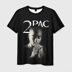 Мужская футболка 3D с принтом TUPAC в Кировске, 100% полиэфир | прямой крой, круглый вырез горловины, длина до линии бедер | Тематика изображения на принте: 2pac | black | gangsta | hip hop | legend | music | rap | shakur | tupac | usa | гангстер | музыка | рэп | сша | тупак | хип хоп | шакур