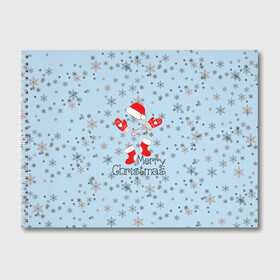 Альбом для рисования с принтом Рождественская метель  в Кировске, 100% бумага
 | матовая бумага, плотность 200 мг. | let it snow | merry christmas | зима | идёт снег | медведь | метель | нг | новый год | рождество | с рождеством | снег | снегопад | снежинки