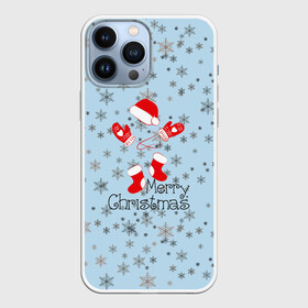 Чехол для iPhone 13 Pro Max с принтом Рождественская метель в Кировске,  |  | let it snow | merry christmas | зима | идёт снег | медведь | метель | нг | новый год | рождество | с рождеством | снег | снегопад | снежинки