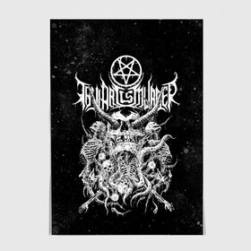 Постер с принтом Thy Art Is Murder в Кировске, 100% бумага
 | бумага, плотность 150 мг. Матовая, но за счет высокого коэффициента гладкости имеет небольшой блеск и дает на свету блики, но в отличии от глянцевой бумаги не покрыта лаком | death metal | deathcore | thy art is murder | группы | дэткор | метал | музыка | рок